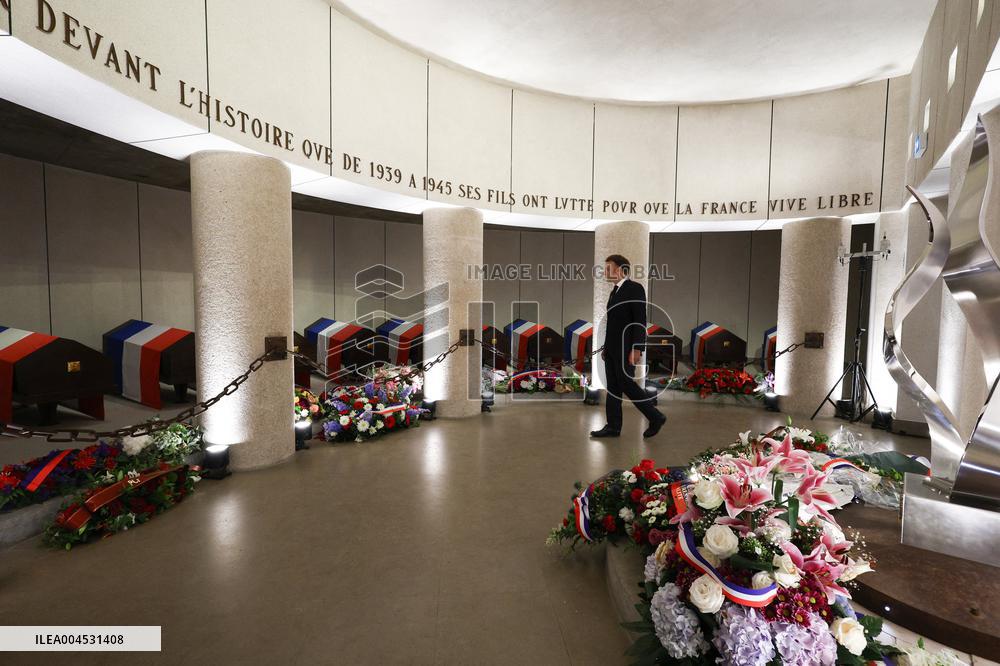 85th anniversary of the Appeal of 18 June at Mont Valerien - Suresnes