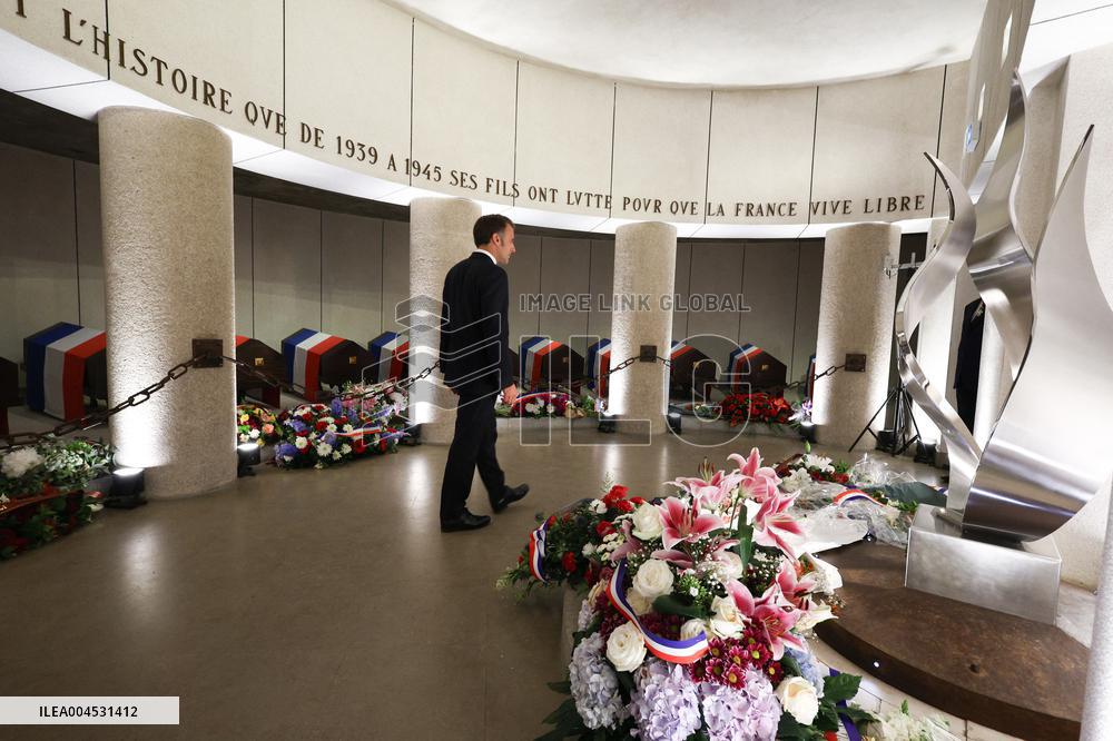 85th anniversary of the Appeal of 18 June at Mont Valerien - Suresnes