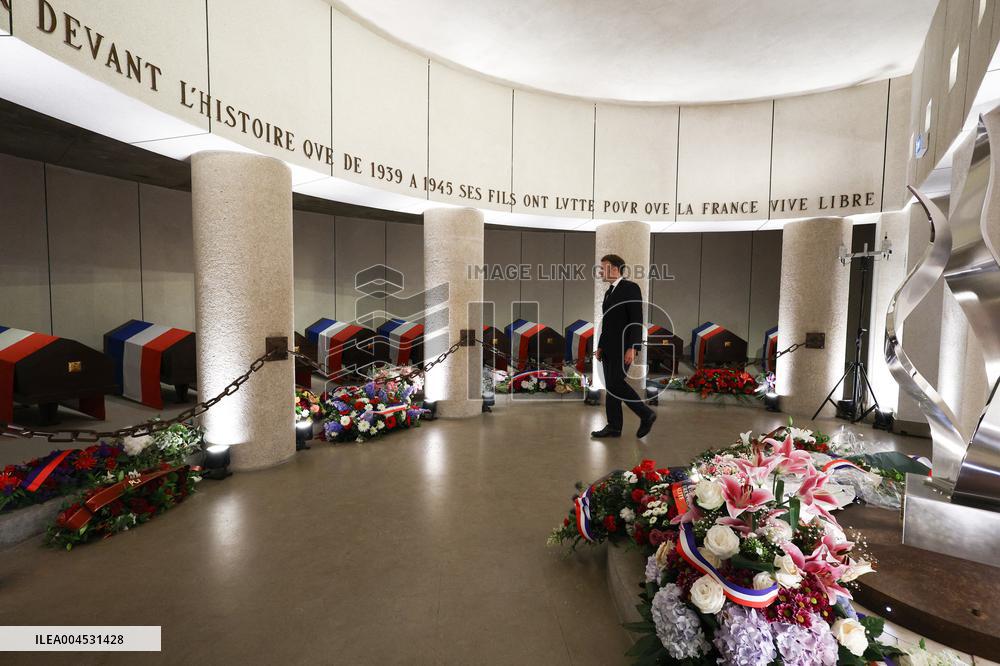 85th anniversary of the Appeal of 18 June at Mont Valerien - Suresnes