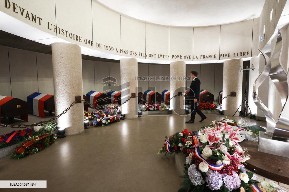 85th anniversary of the Appeal of 18 June at Mont Valerien - Suresnes