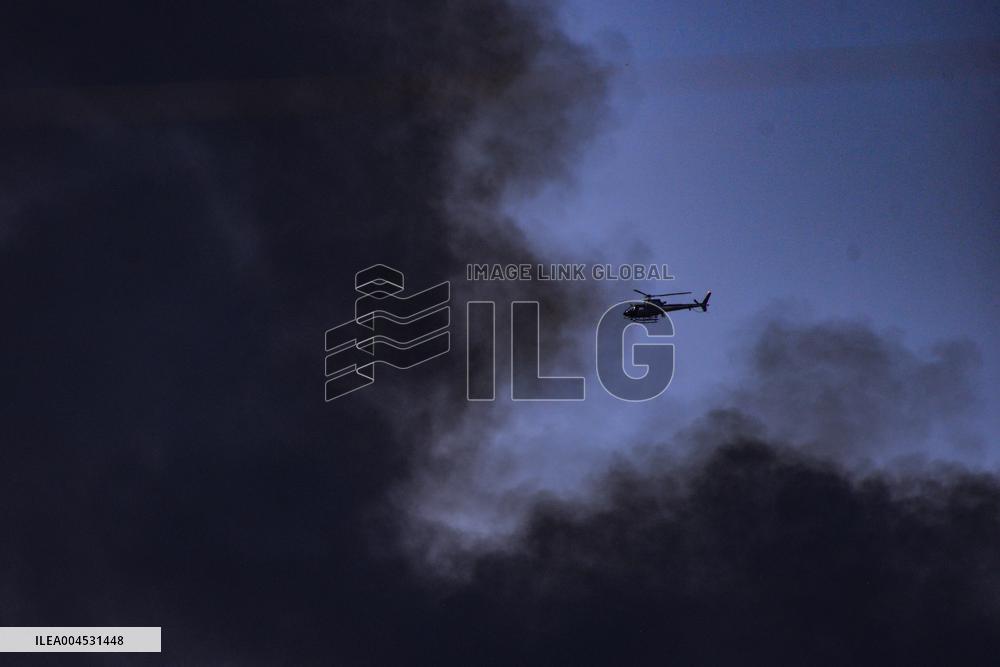 Iranian ballistic missiles attack on Israel - Herzliya