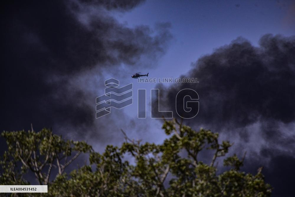 Iranian ballistic missiles attack on Israel - Herzliya