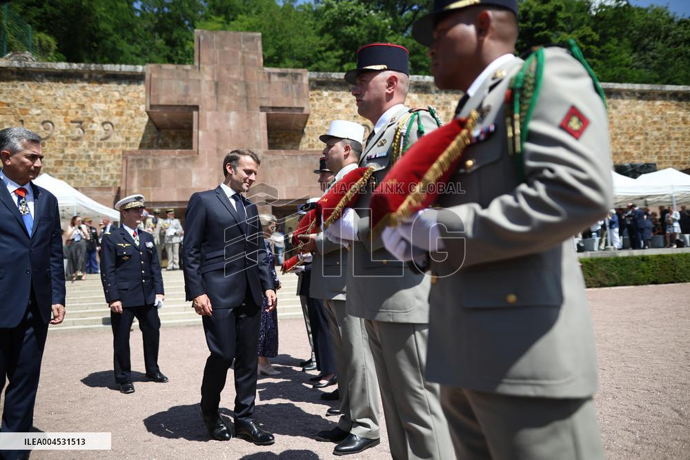 85th anniversary of the Appeal of 18 June at Mont Valerien - Suresnes