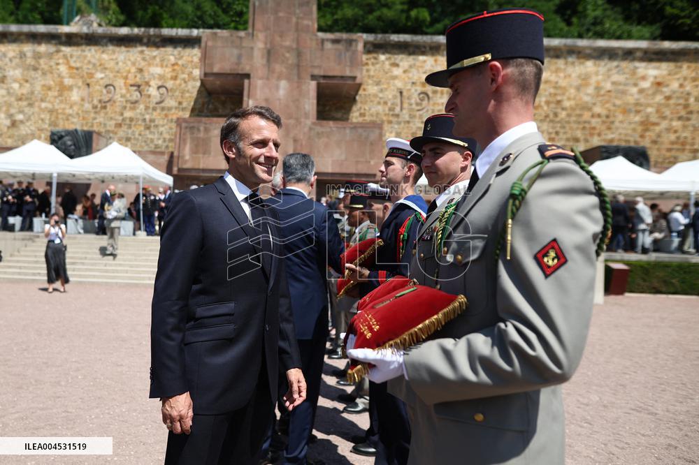 85th anniversary of the Appeal of 18 June at Mont Valerien - Suresnes