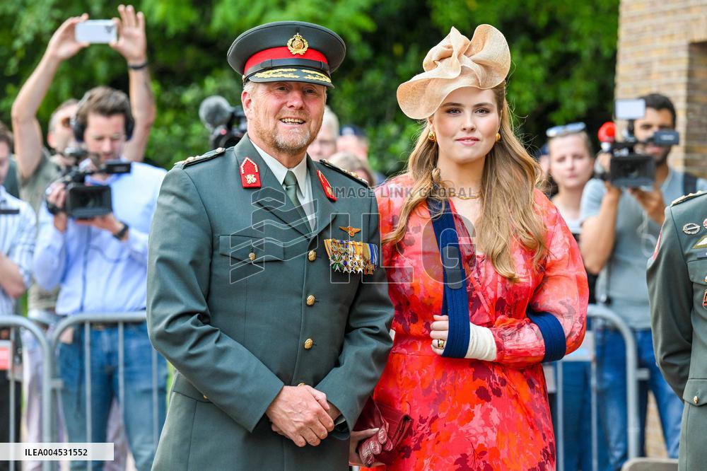 Royals Visit Cavalry Regiment of The Royal Netherlands Army - Amersfoort