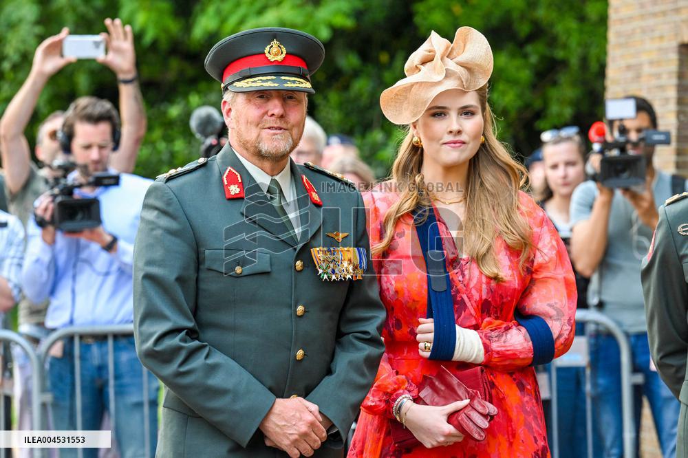 Royals Visit Cavalry Regiment of The Royal Netherlands Army - Amersfoort