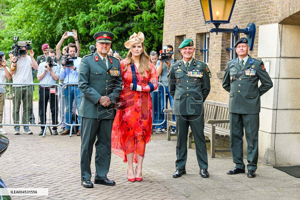 Royals Visit Cavalry Regiment of The Royal Netherlands Army - Amersfoort
