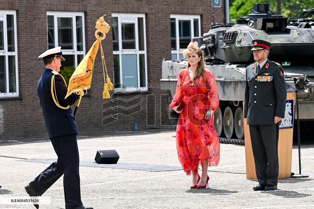 Royals Visit Cavalry Regiment of The Royal Netherlands Army - Amersfoort