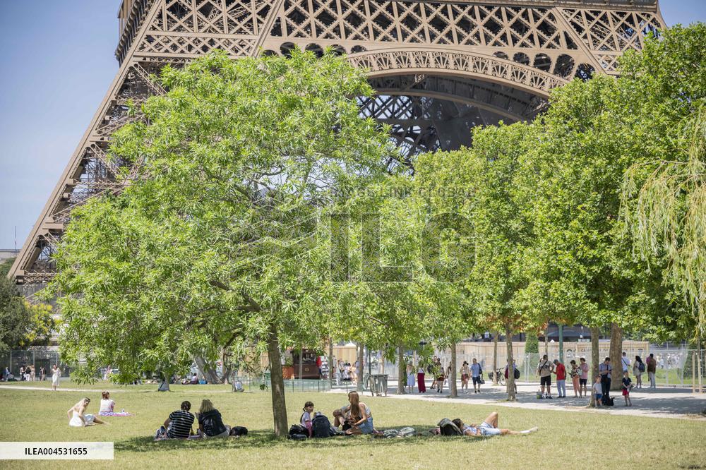 Heatwave Illustration - Paris