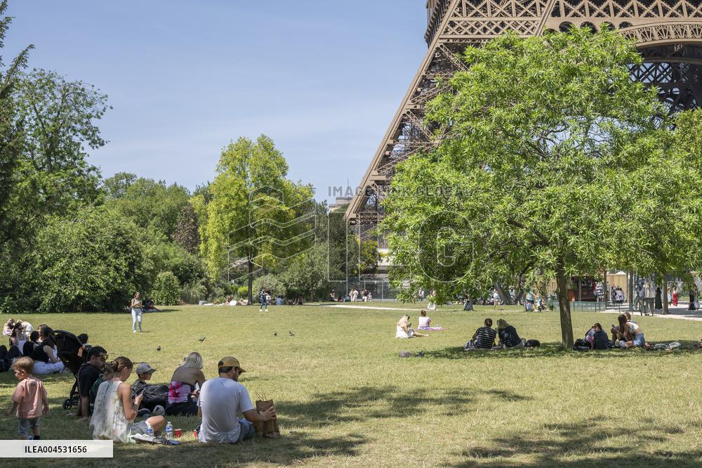 Heatwave Illustration - Paris