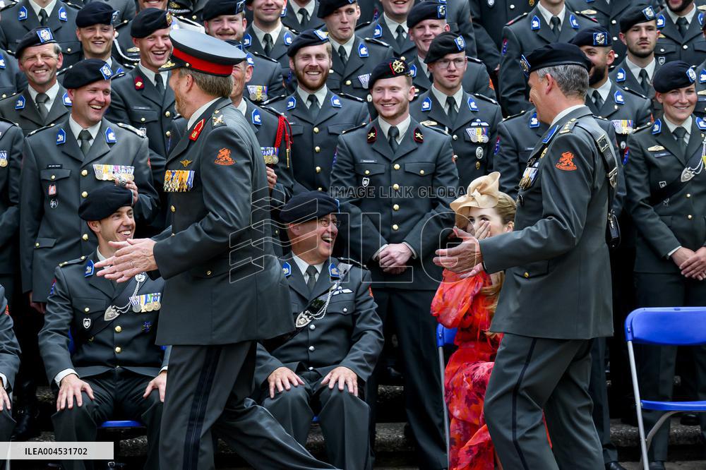 Royals Visit Cavalry Regiment of The Royal Netherlands Army - Amersfoort