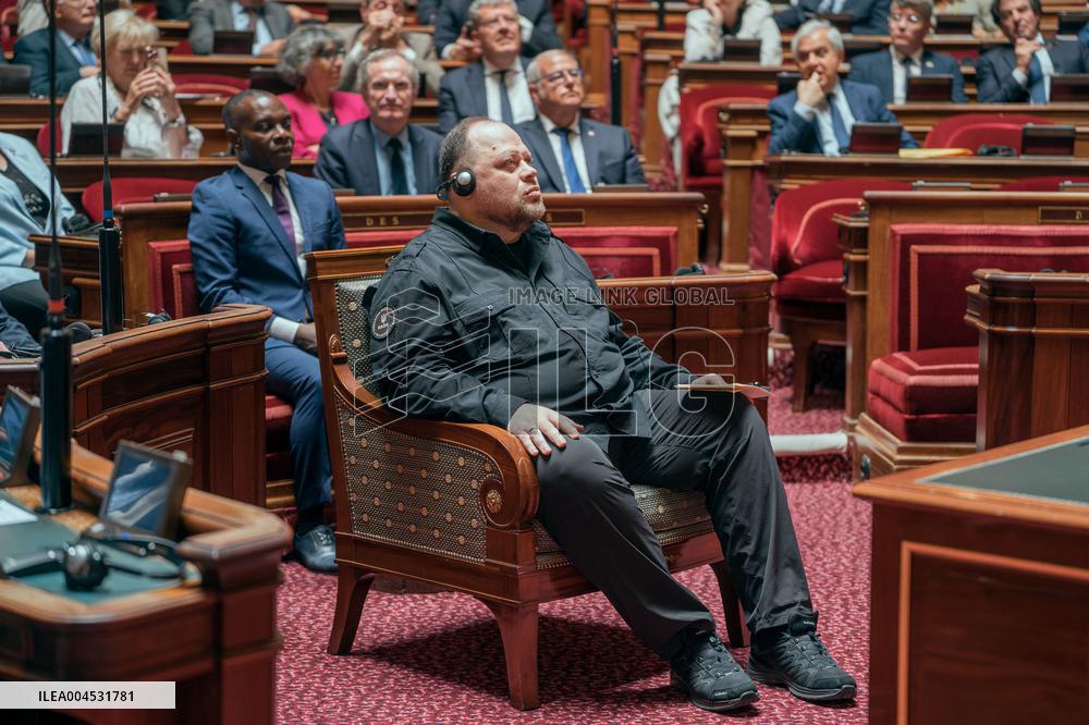 Speech of the President of the Rada Ruslan Stefanchuk at the french senat - Paris AJ