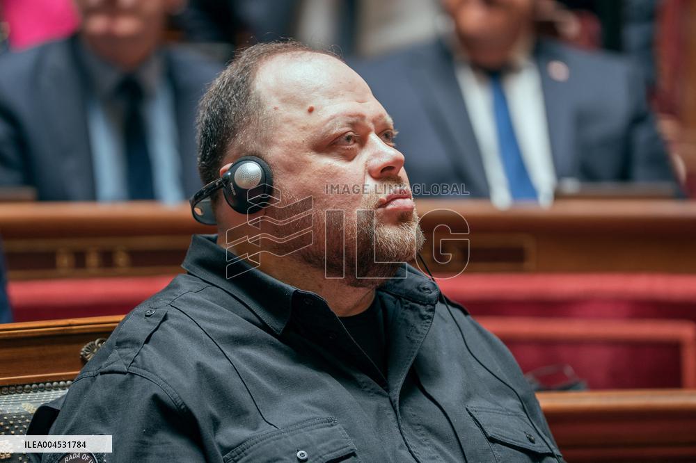 Speech of the President of the Rada Ruslan Stefanchuk at the french senat - Paris AJ