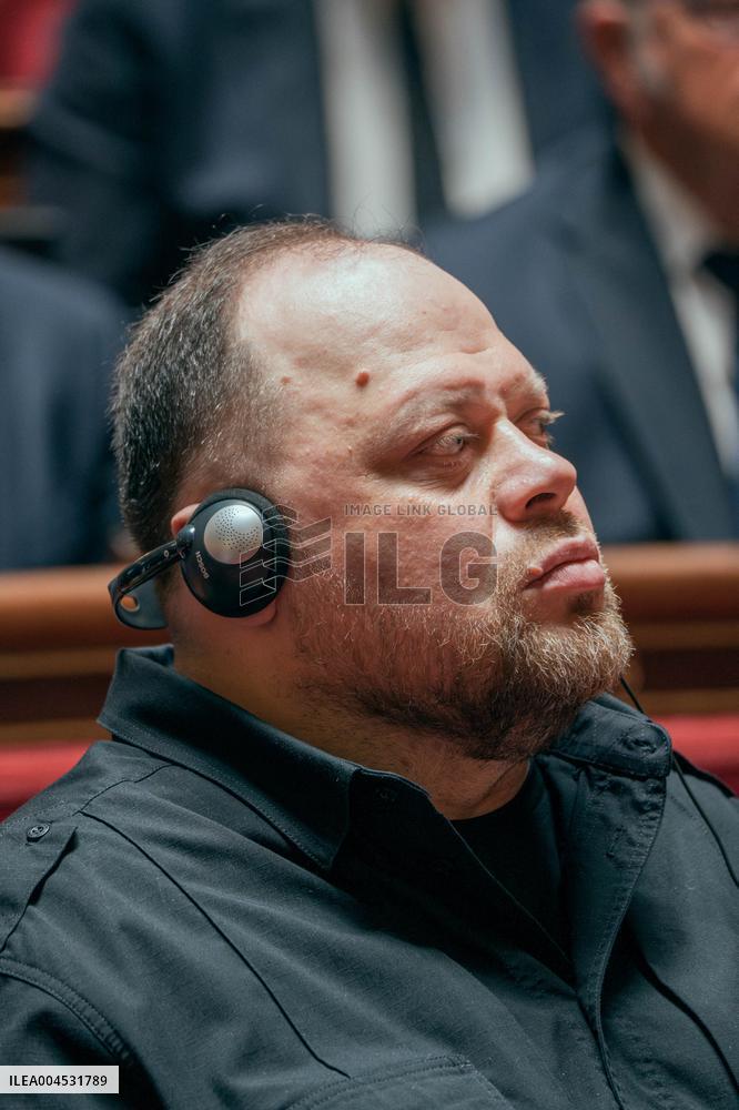 Speech of the President of the Rada Ruslan Stefanchuk at the french senat - Paris AJ