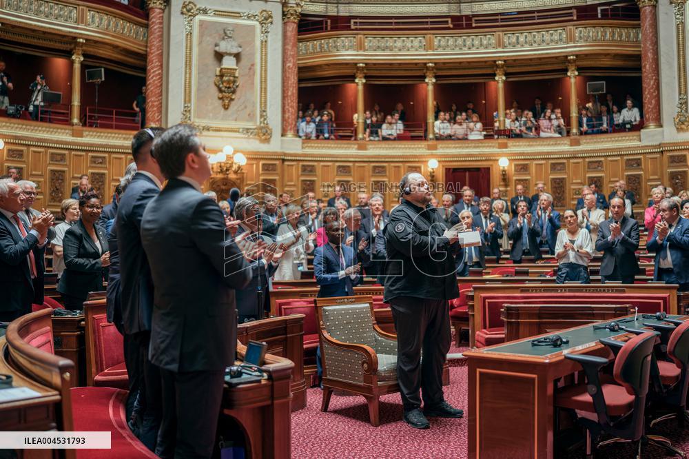 Speech of the President of the Rada Ruslan Stefanchuk at the french senat - Paris AJ