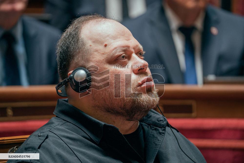 Speech of the President of the Rada Ruslan Stefanchuk at the french senat - Paris AJ