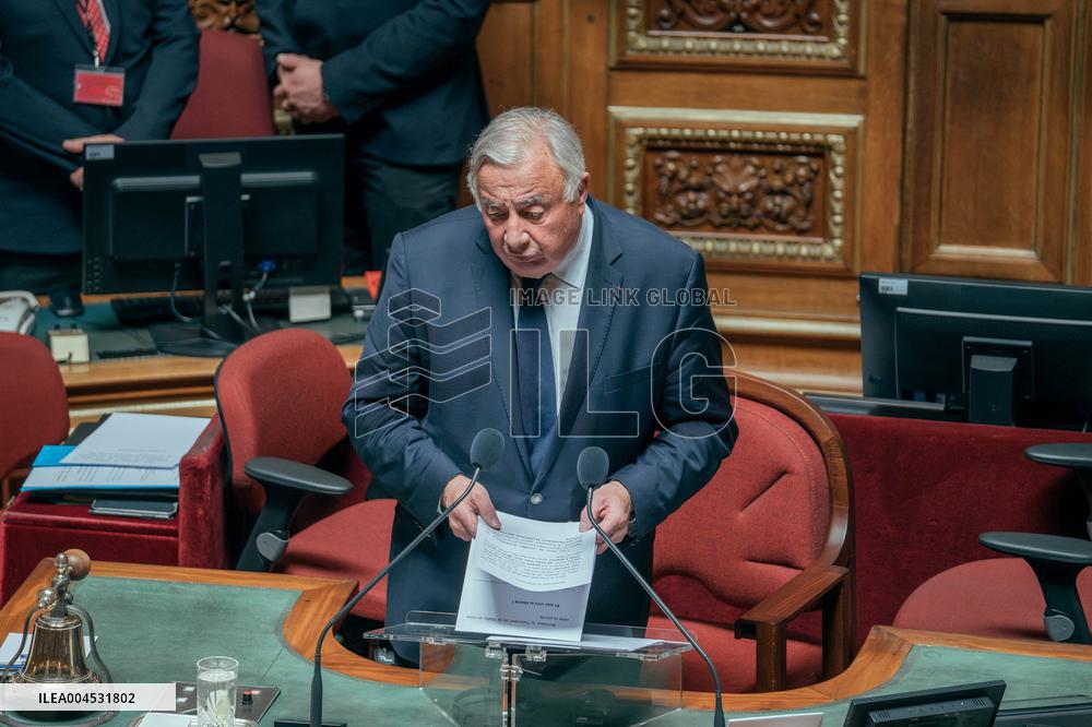 Speech of the President of the Rada Ruslan Stefanchuk at the french senat - Paris AJ