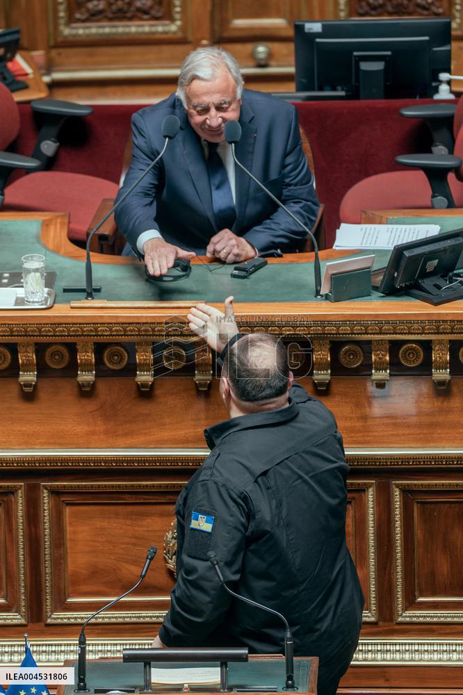 Speech of the President of the Rada Ruslan Stefanchuk at the french senat - Paris AJ