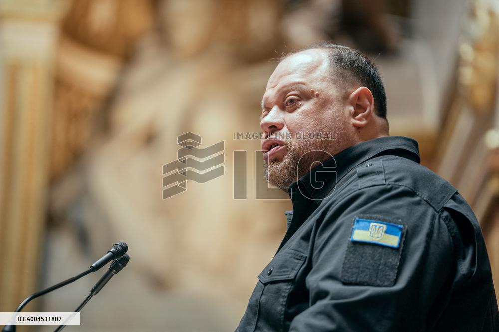 Speech of the President of the Rada Ruslan Stefanchuk at the french senat - Paris AJ