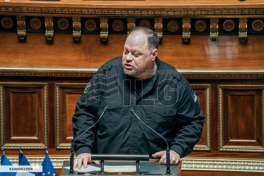 Speech of the President of the Rada Ruslan Stefanchuk at the french senat - Paris AJ