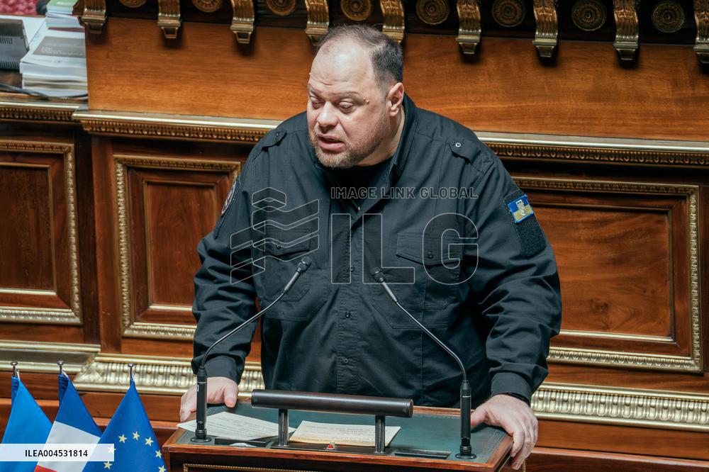 Speech of the President of the Rada Ruslan Stefanchuk at the french senat - Paris AJ