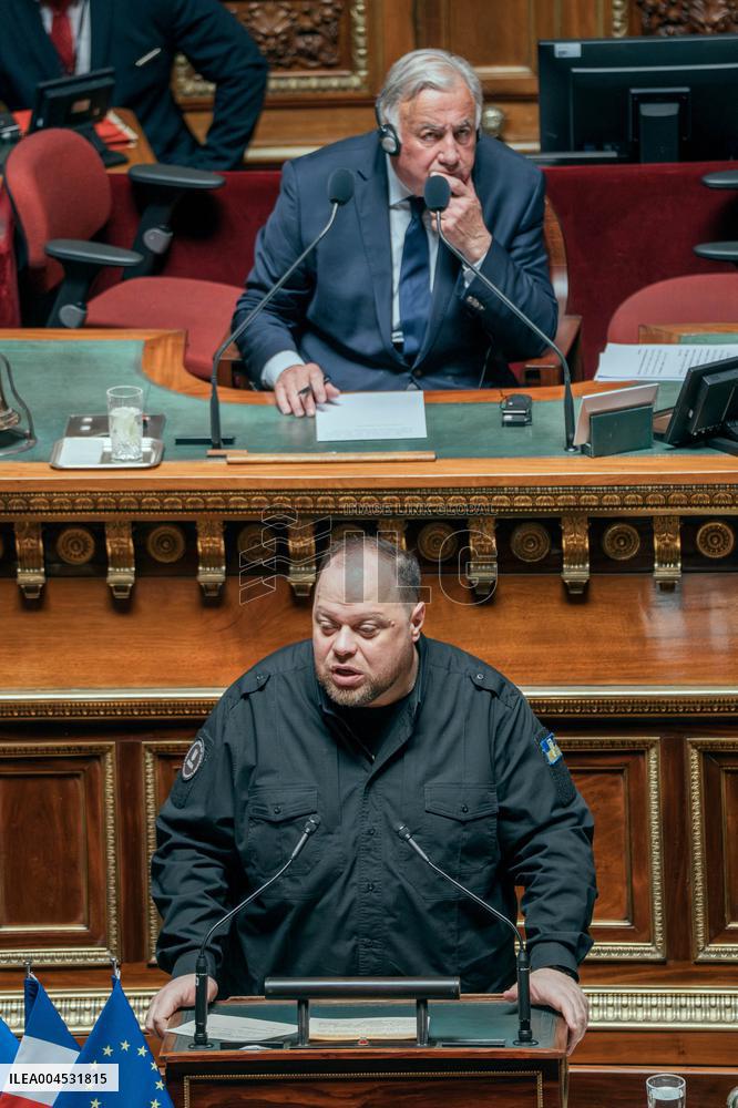 Speech of the President of the Rada Ruslan Stefanchuk at the french senat - Paris AJ