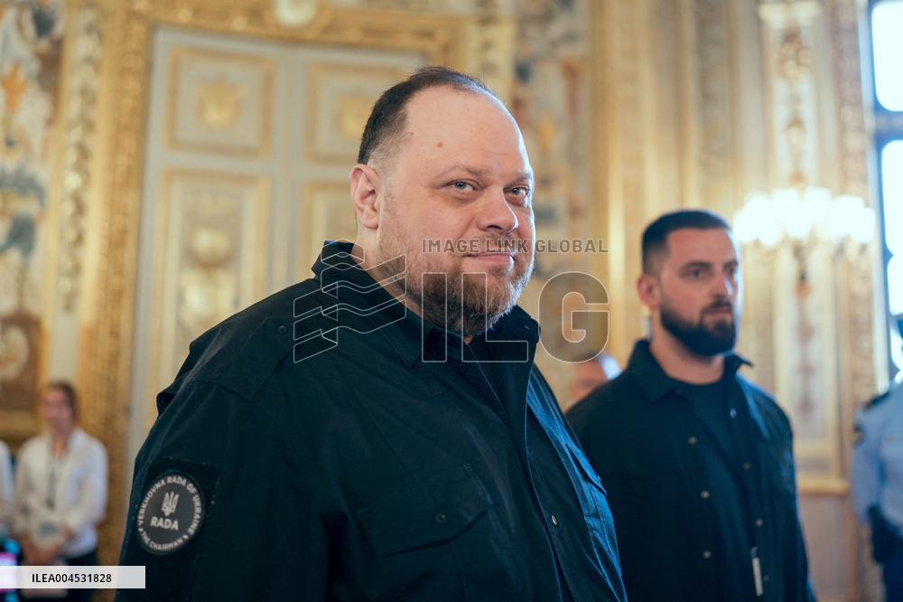 Speech of the President of the Rada Ruslan Stefanchuk at the french senat - Paris AJ