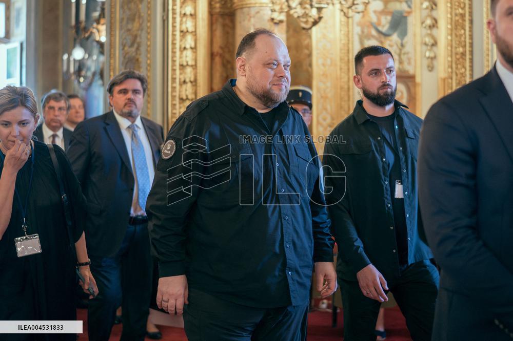 Speech of the President of the Rada Ruslan Stefanchuk at the french senat - Paris AJ