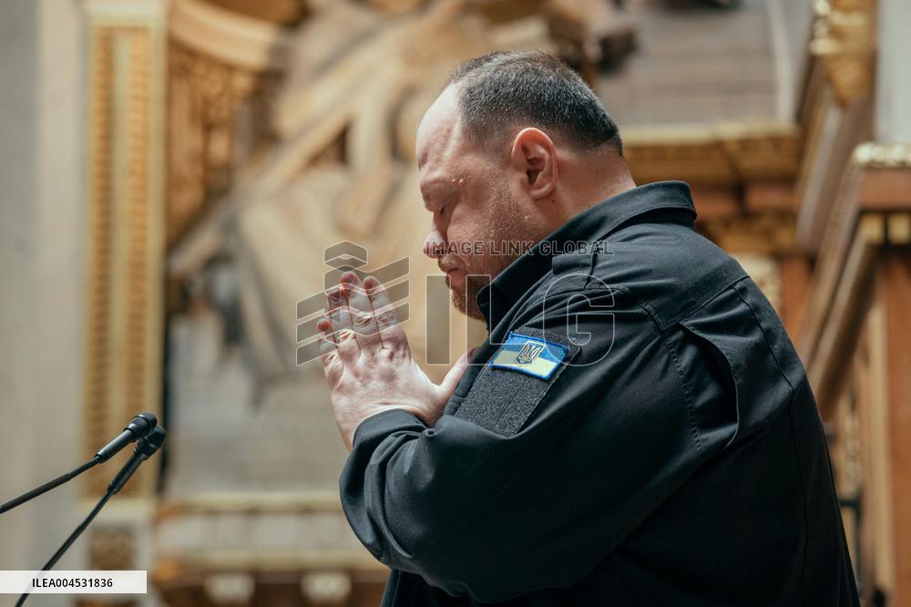 Speech of the President of the Rada Ruslan Stefanchuk at the french senat - Paris AJ