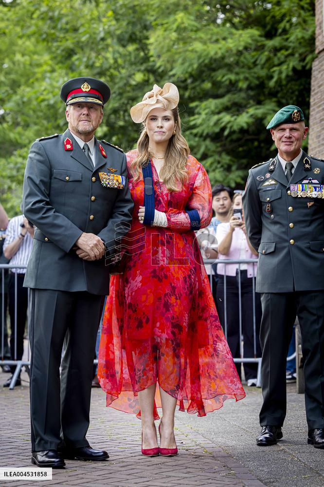 Royals Visit Cavalry Regiment of The Royal Netherlands Army - Amersfoort