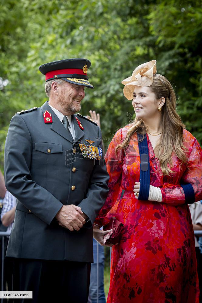 Royals Visit Cavalry Regiment of The Royal Netherlands Army - Amersfoort