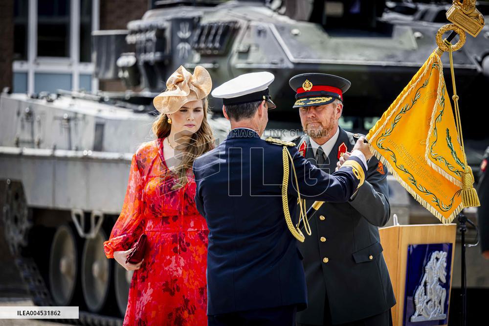 Royals Visit Cavalry Regiment of The Royal Netherlands Army - Amersfoort