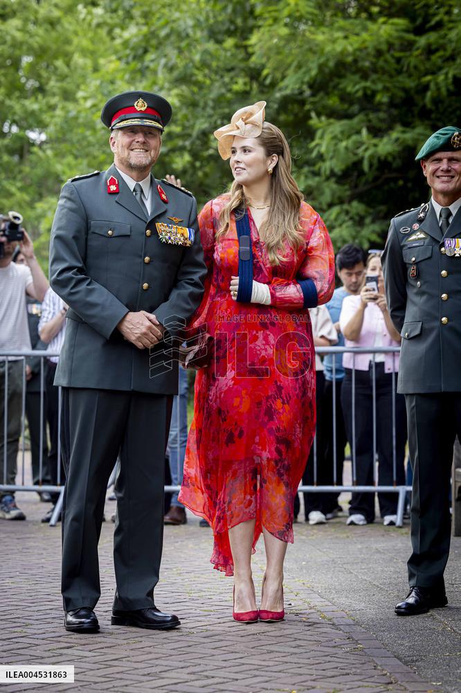 Royals Visit Cavalry Regiment of The Royal Netherlands Army - Amersfoort