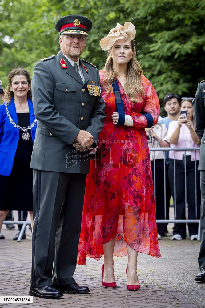 Royals Visit Cavalry Regiment of The Royal Netherlands Army - Amersfoort