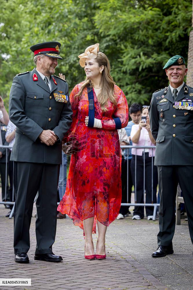 Royals Visit Cavalry Regiment of The Royal Netherlands Army - Amersfoort