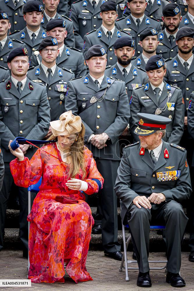 Royals Visit Cavalry Regiment of The Royal Netherlands Army - Amersfoort