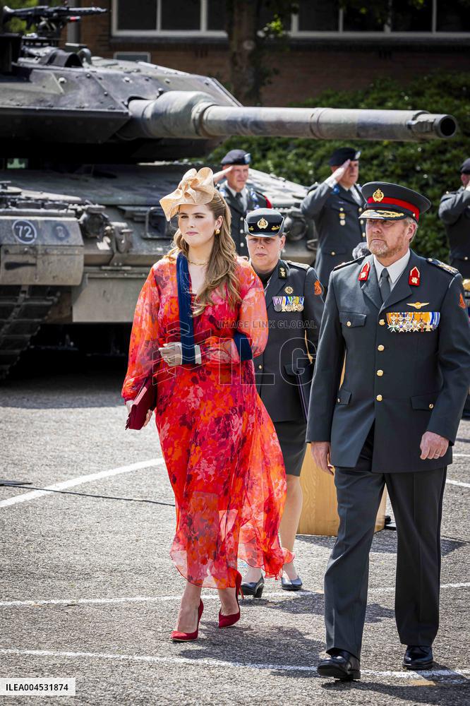 Royals Visit Cavalry Regiment of The Royal Netherlands Army - Amersfoort