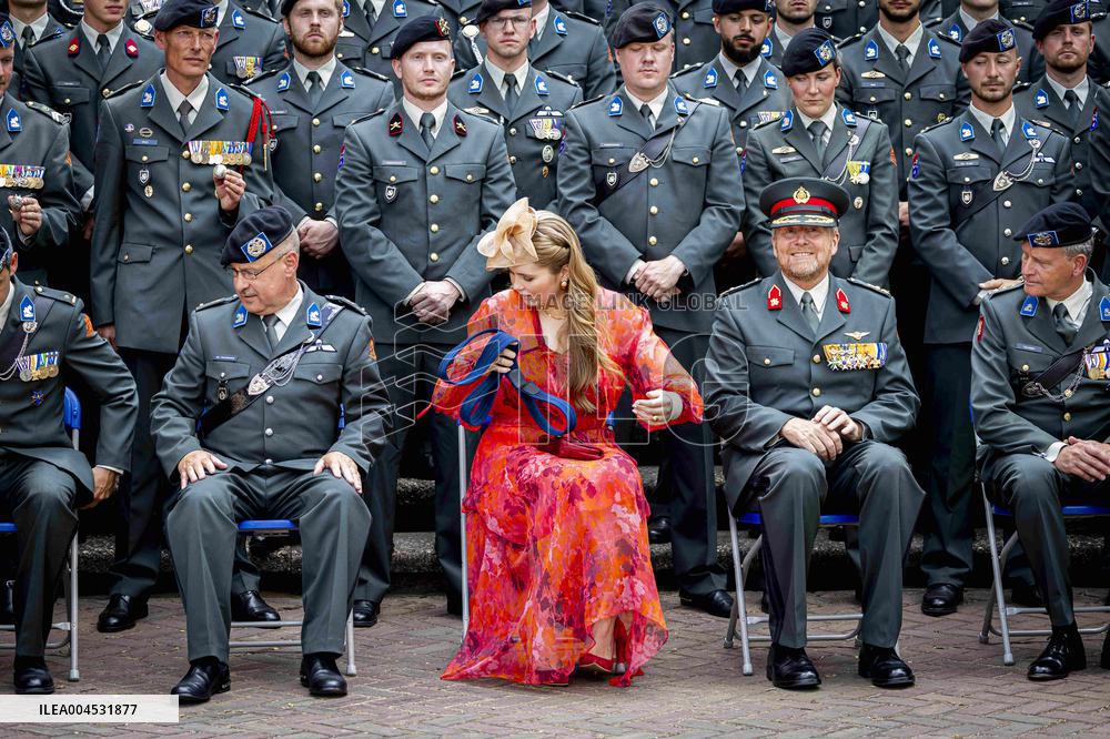 Royals Visit Cavalry Regiment of The Royal Netherlands Army - Amersfoort