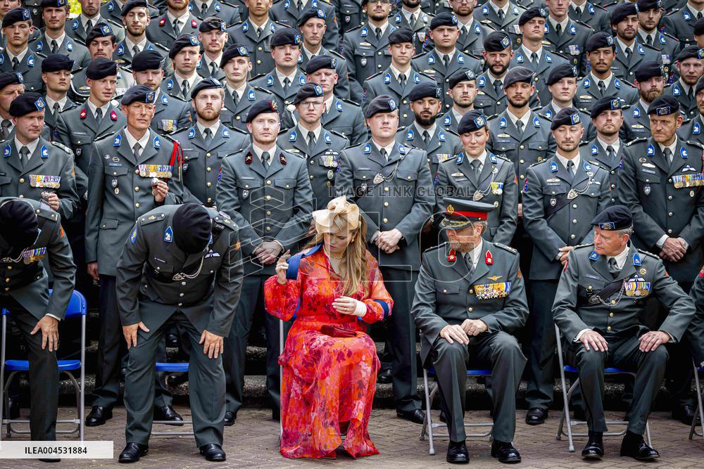 Royals Visit Cavalry Regiment of The Royal Netherlands Army - Amersfoort