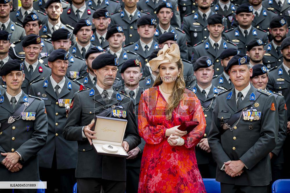 Royals Visit Cavalry Regiment of The Royal Netherlands Army - Amersfoort