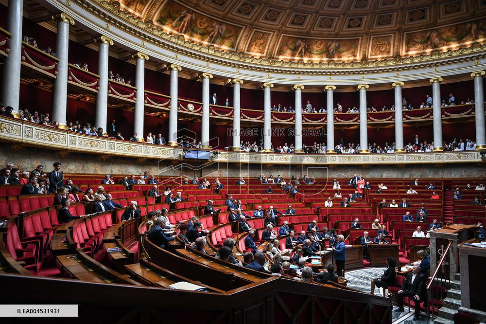 Questions to the government at the National Assembly in Paris FA