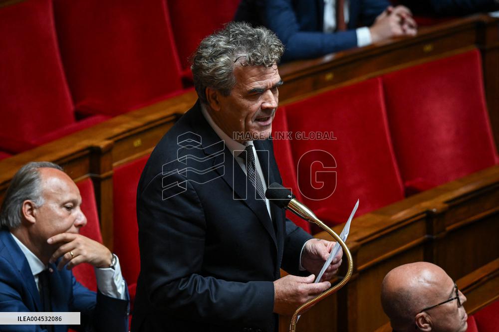Questions to the government at the National Assembly in Paris FA