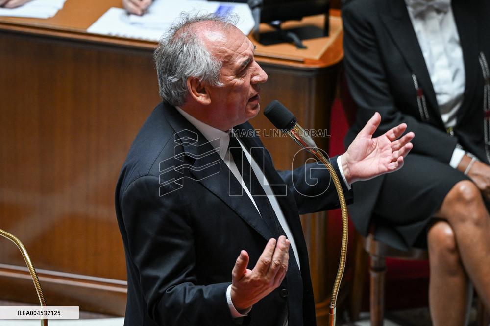 Questions to the government at the National Assembly in Paris FA