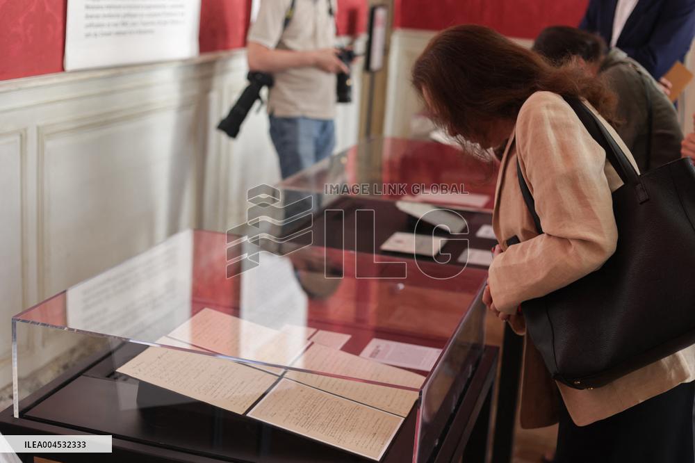 Inauguration Of The Presentation Of The Manuscript Of General De Gaulle