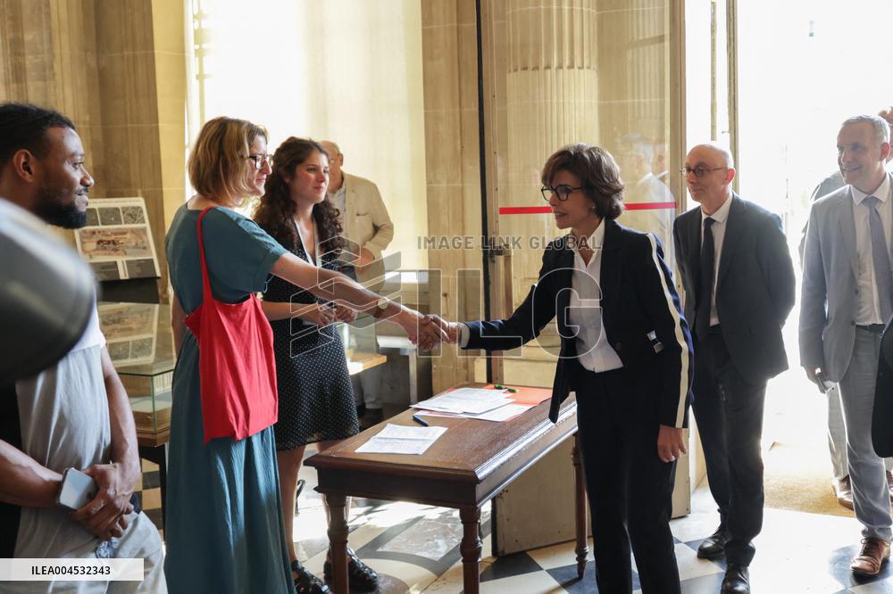 Inauguration Of The Presentation Of The Manuscript Of General De Gaulle