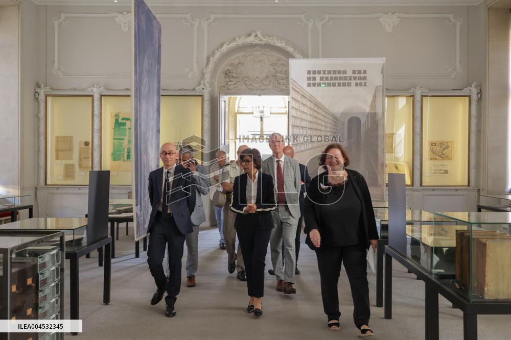 Inauguration Of The Presentation Of The Manuscript Of General De Gaulle