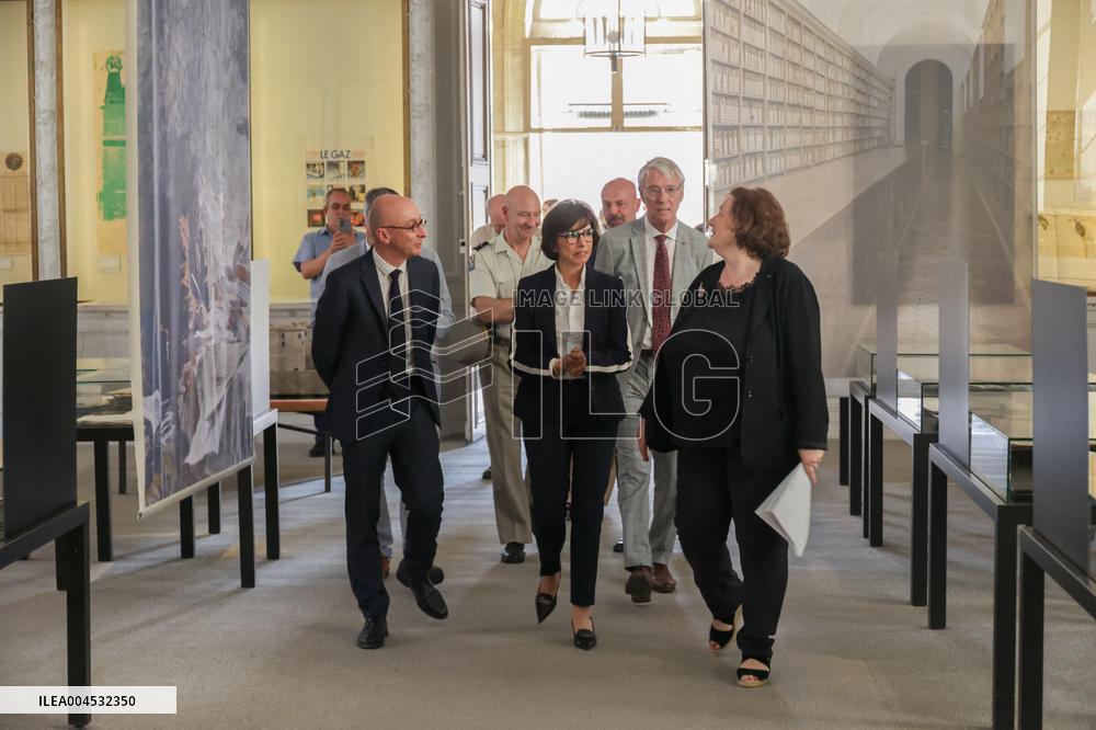 Inauguration Of The Presentation Of The Manuscript Of General De Gaulle