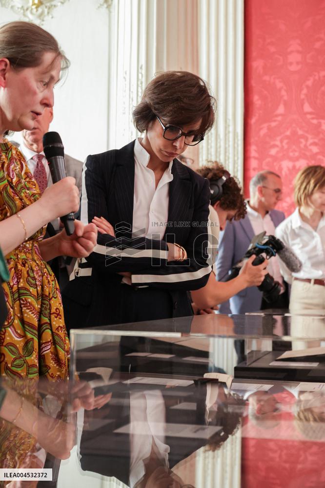 Inauguration Of The Presentation Of The Manuscript Of General De Gaulle