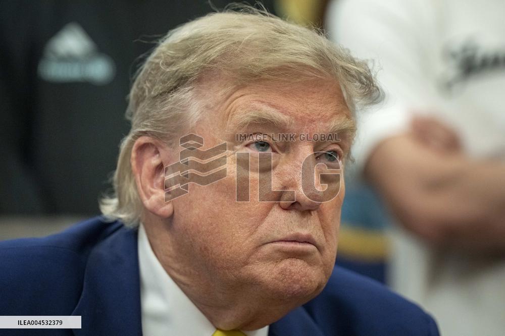 President Trump Holds a Meeting with Members of the Juventus Soccer Club