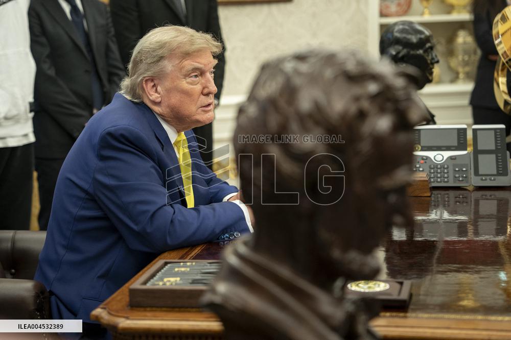 President Trump Holds a Meeting with Members of the Juventus Soccer Club